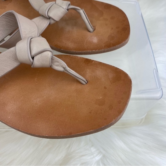 FRYE PERRY KNOT THONG LEATHER FLIP FLOP SANDALS SIZE 7.5 - Picture 5 of 8